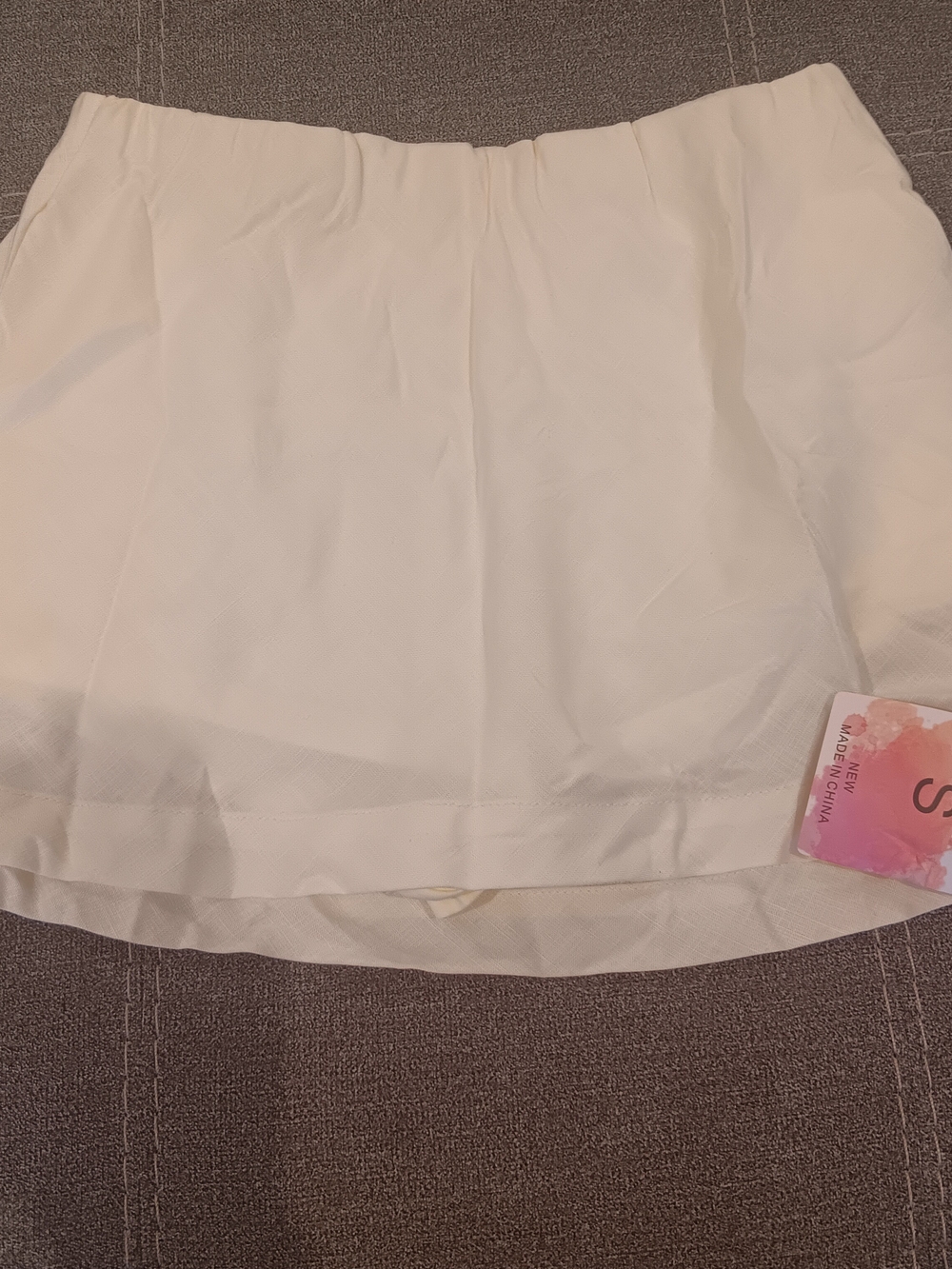 & Other Stories White Mini Skirt - Clean A-Line